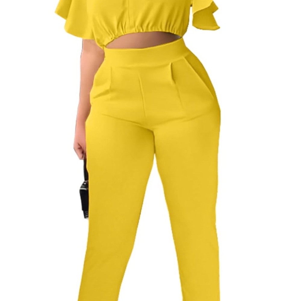 Elegant Yellow Women's Jumpsuit